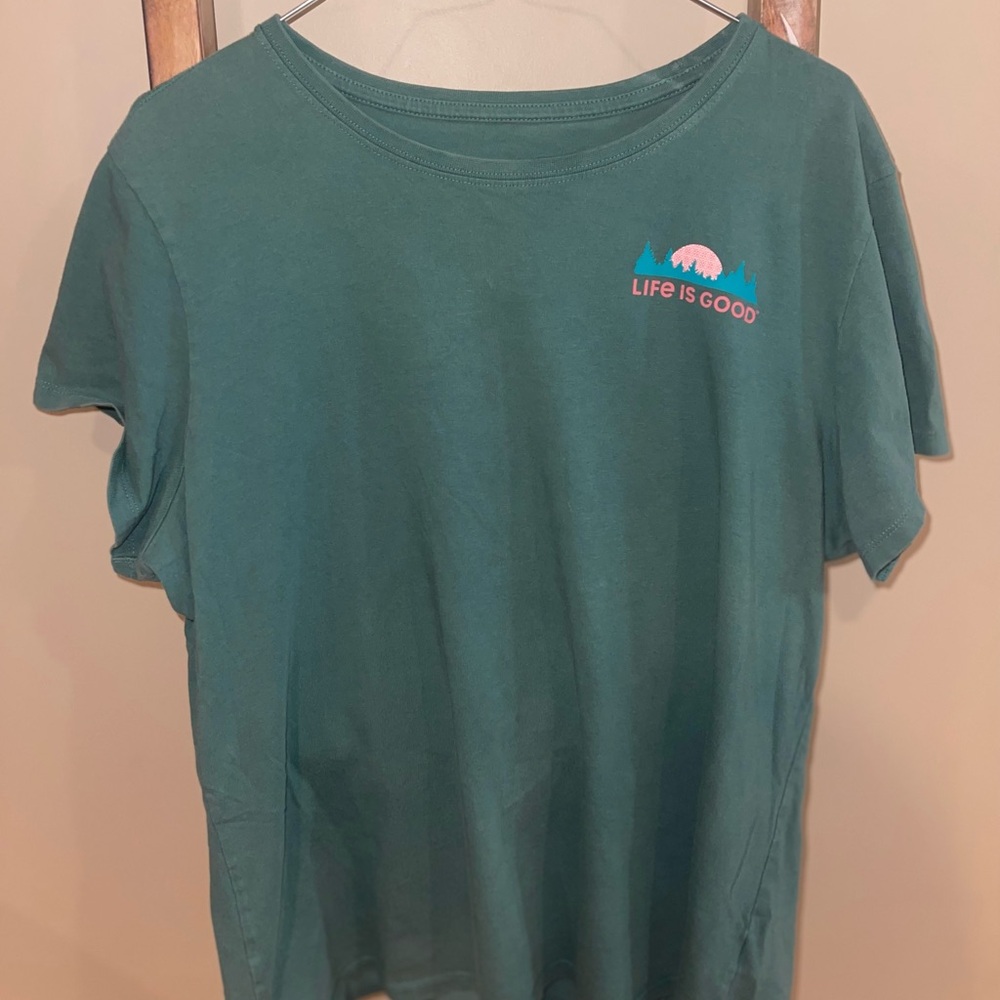 Life Is Good Teal T-Shirt